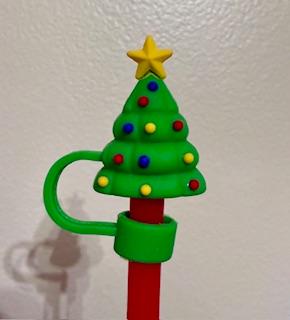 Green Tree (Large Ornaments) Straw Topper