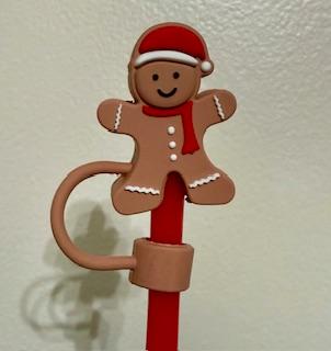 Gingerbread Straw Topper