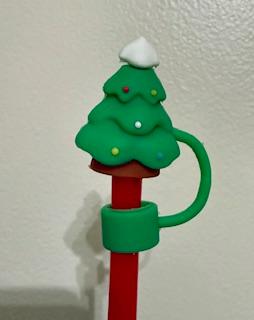 Green Tree (Small Ornaments) Straw Topper