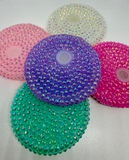 Bling Rhinestone Lids
