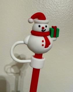 Snowman Straw Topper