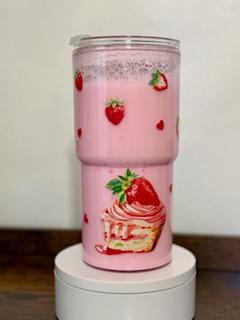18 oz Strawberry Milkshake Tumbler