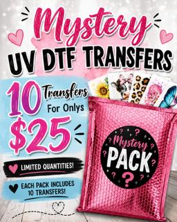 16 oz UV DTF Mystery - 10 Pack