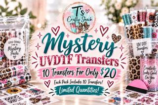 16 oz UV DTF Mystery - 10 Pack