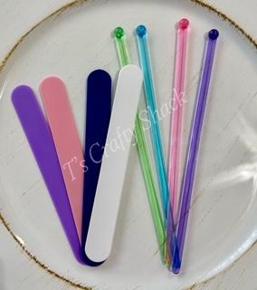 Reusable Plastic Stirring Sticks/Plastic Round Stir Sticks Bundle