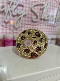 16 or 20 oz Bling (Golden Cheetah) Lid