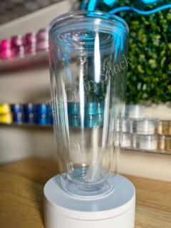 24 oz Clear Acrylic Football Tumbler