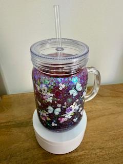 20 oz Custom Mason Jar with a handle