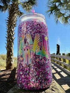 16 oz Tumbler Mama (Ghost)