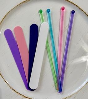 Reusable Plastic Stirring Sticks/Plastic Round Stir Sticks Bundle