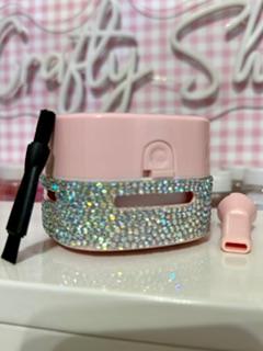 Pink Bling (Iridescent Silver) Desk Vaccum