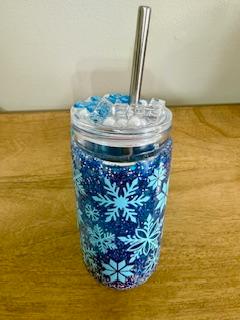 16 oz Arcylic Tumber (Snowflake Wrap)