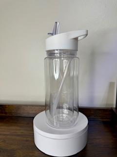 10oz Kids Blank Snow Globe Sports Water Bottle With A White Lid