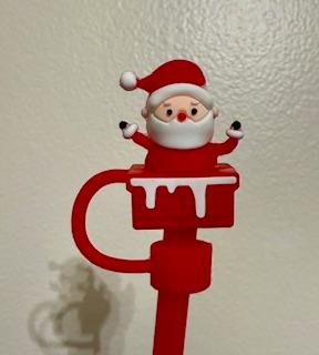 Santa Straw Topper