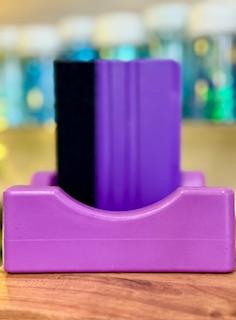 Purple Silicone Cup Cradle & Squeegee