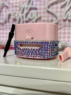 Pink Bling (Dark Amethyst) Desktop Vaccum Cleaner