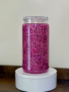 16oz Custom Pink Pealized Still Tumbler